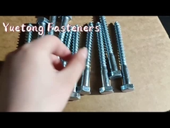 Lo zinco bianco galvanizzato della vite di legno della testa esagonale delle costruzioni Din571 ha placcato