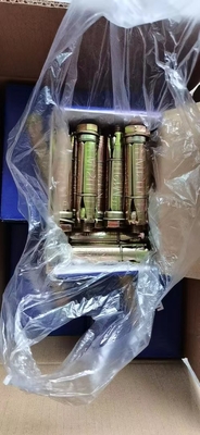 Fissazione bulloni di ancoraggio con tre o quattro pcs Loose bullone scudo Ancoraggio giallo zinco Placcata muro fissare bulloni