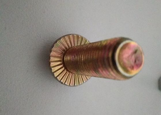 Capo di flangia esagonale bulloni e dadi in metallo di acciaio al carbonio di grado giallo 4,8 DIN