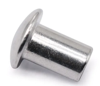 Ss304 Ss316 12 mm 10 mm Rivetti a testa piatta semitubolari Rivetti a testa rotonda cavi