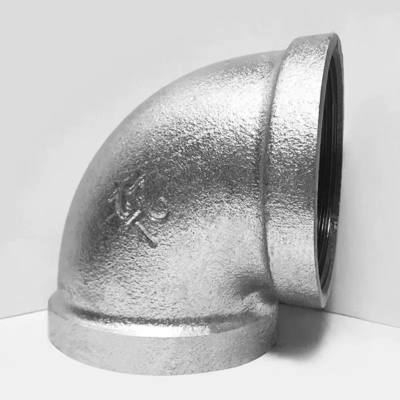 Fittings per tubi di ferro malleabili a caldo, a banda galvanizzata profonda, di 3/8 pollici