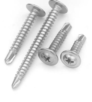 SS304 testa crociata testa rotonda con foratura per lavastoviglie caccia vite galvanizzata testa piatta grande