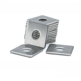 Square Leveling Carbon Steel Flat Washers With Round Square Hole
