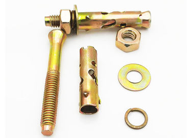 giallo/bianco zinco piantato Anchor Bolt Antiskid Shark Fin Tipo M6 zinco piantato finito