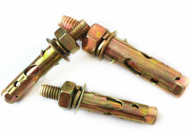 giallo/bianco zinco piantato Anchor Bolt Antiskid Shark Fin Tipo M6 zinco piantato finito