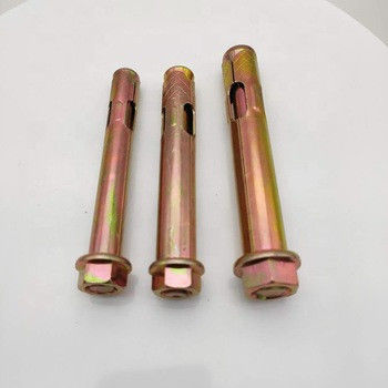 Bulloni di ancoraggio a manicotto Elementi di fissaggio Acciaio al carbonio M6-M24 Giallo