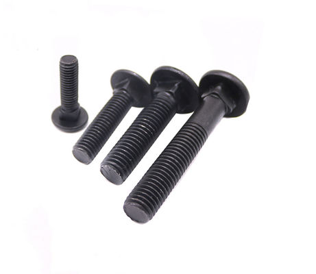 Bullone a testa tonda zincato in acciaio al carbonio grado 4.8/8.8 OEM Din603