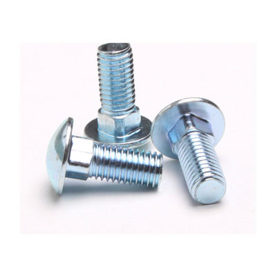 Bullone a testa tonda zincato in acciaio al carbonio grado 4.8/8.8 OEM Din603