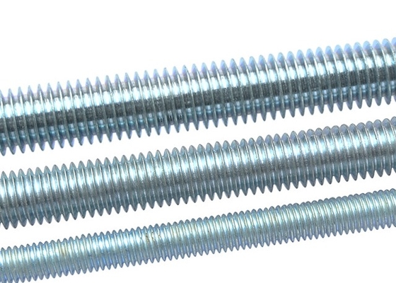 Fabbricazione a filo completo Blu Bianco Zinco Q195 Acciaio al carbonio DIN 975 Rod a filo M6*1m