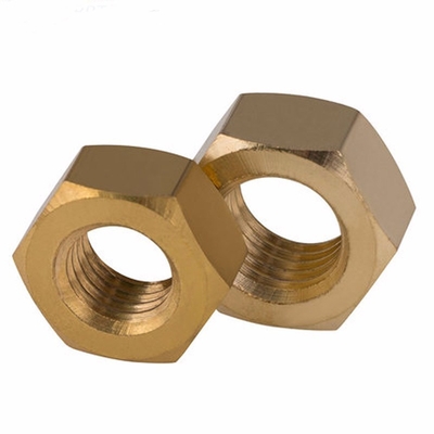 Nuccia esagonale di ottone zincato galvanizzato H62 Din 934 M3 giallo per l'industria pesante