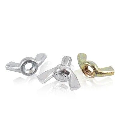 Grado 4,8 8,8 Dado ad alette Din 315 acciaio al carbonio zincato a mano M8 serrato a mano