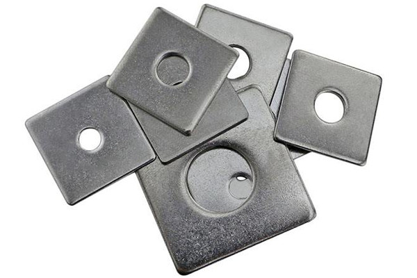 Rondelle piane della rondella del acciaio al carbonio del metallo quadrato del quadrato per le costruzioni in legno