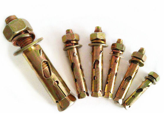 giallo/bianco zinco piantato Anchor Bolt Antiskid Shark Fin Tipo M6 zinco piantato finito